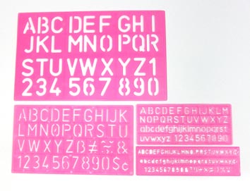 Schablonen ABC & 123 25,5x15,5 & 16x4,5cm